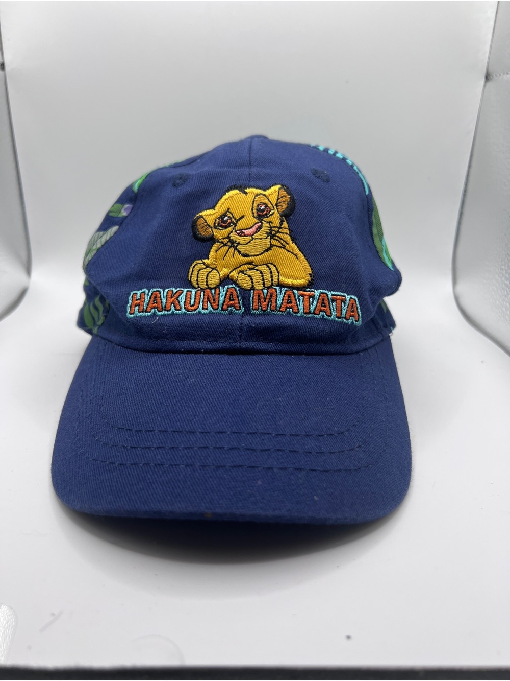 Disney The Lion King Simba Hakuna Matata Youth Hat Cap OSFM Blue Adjustable 20